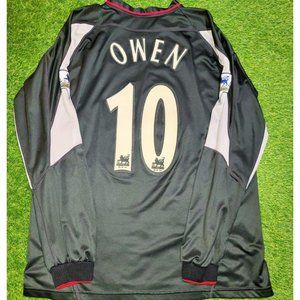 Owen Liverpool Reebok 2002 2003 2004 Away Soccer Jersey XL